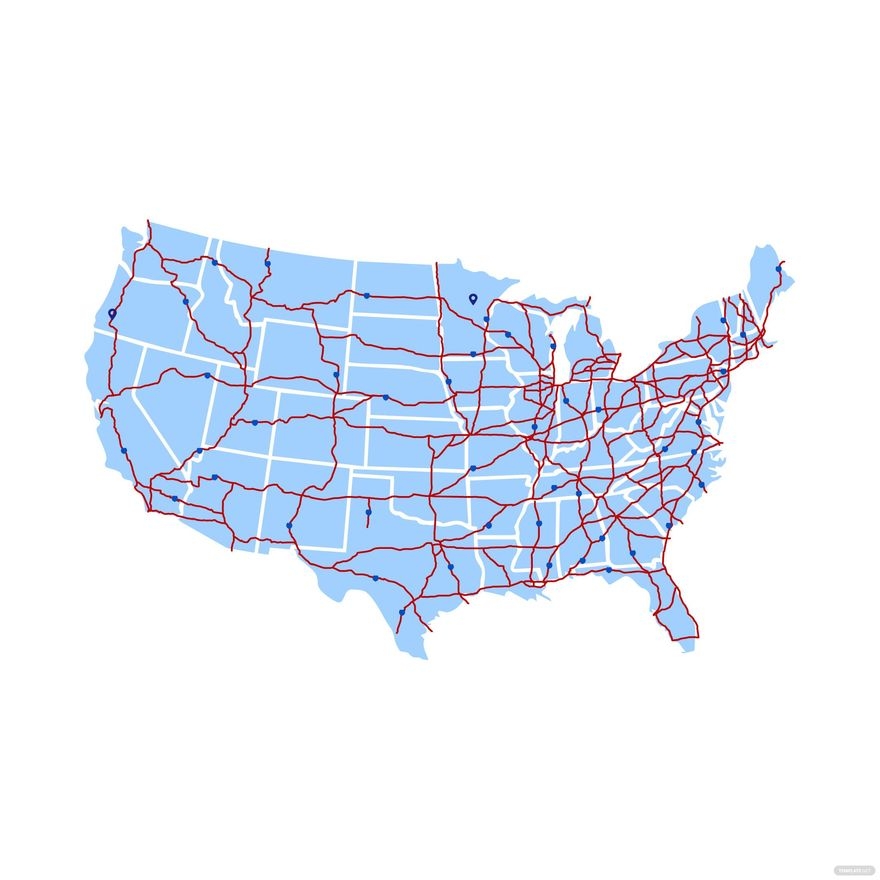 Free Printable Us Road Map