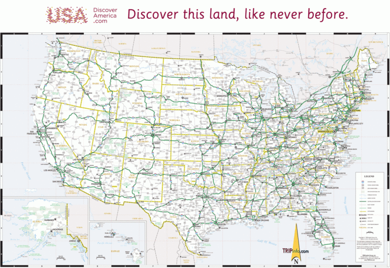 USA Road Map Worksheets Library