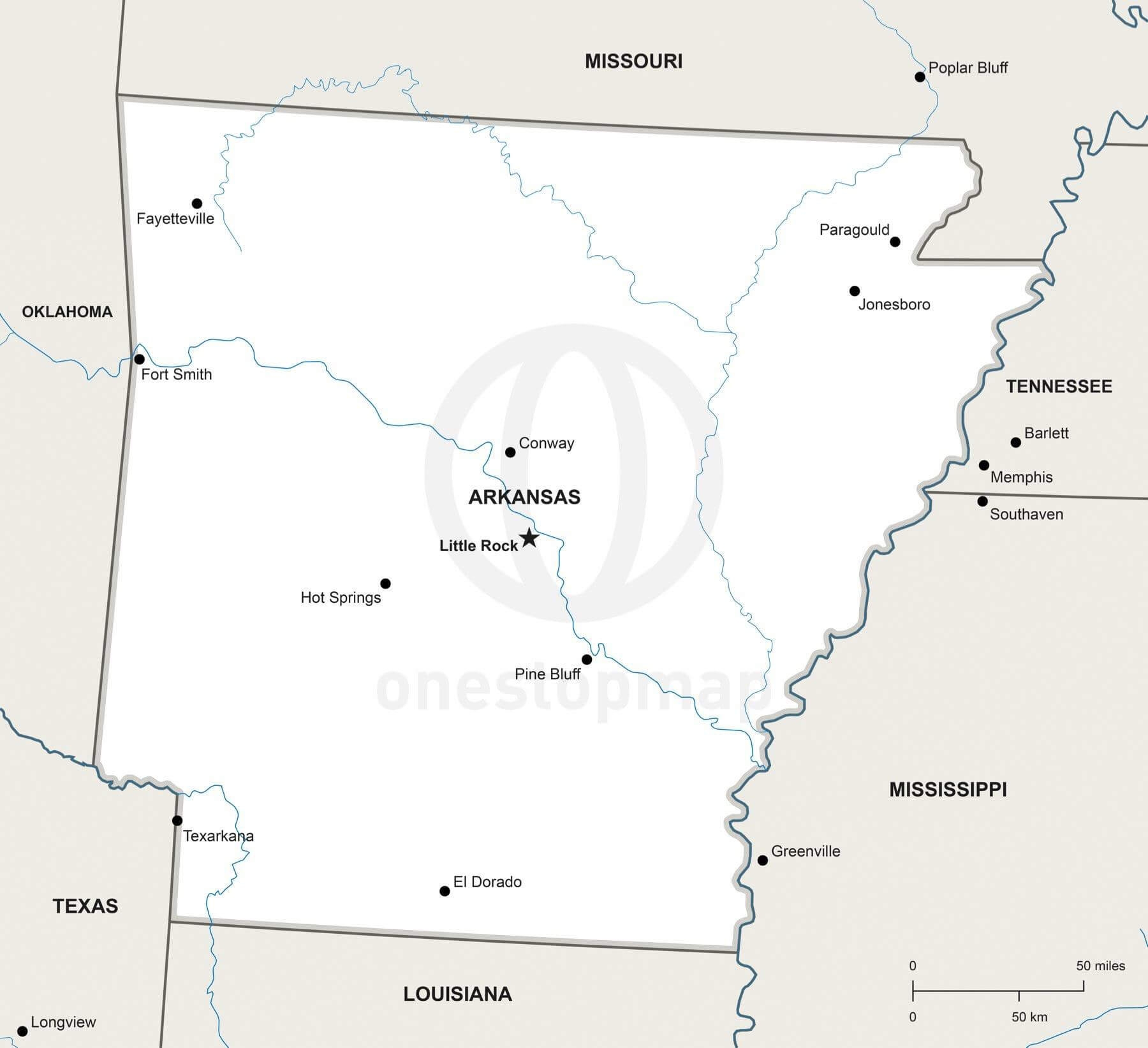 Printable Map Of Arkansas With Cities Printable Map Of Arkansas With Cities