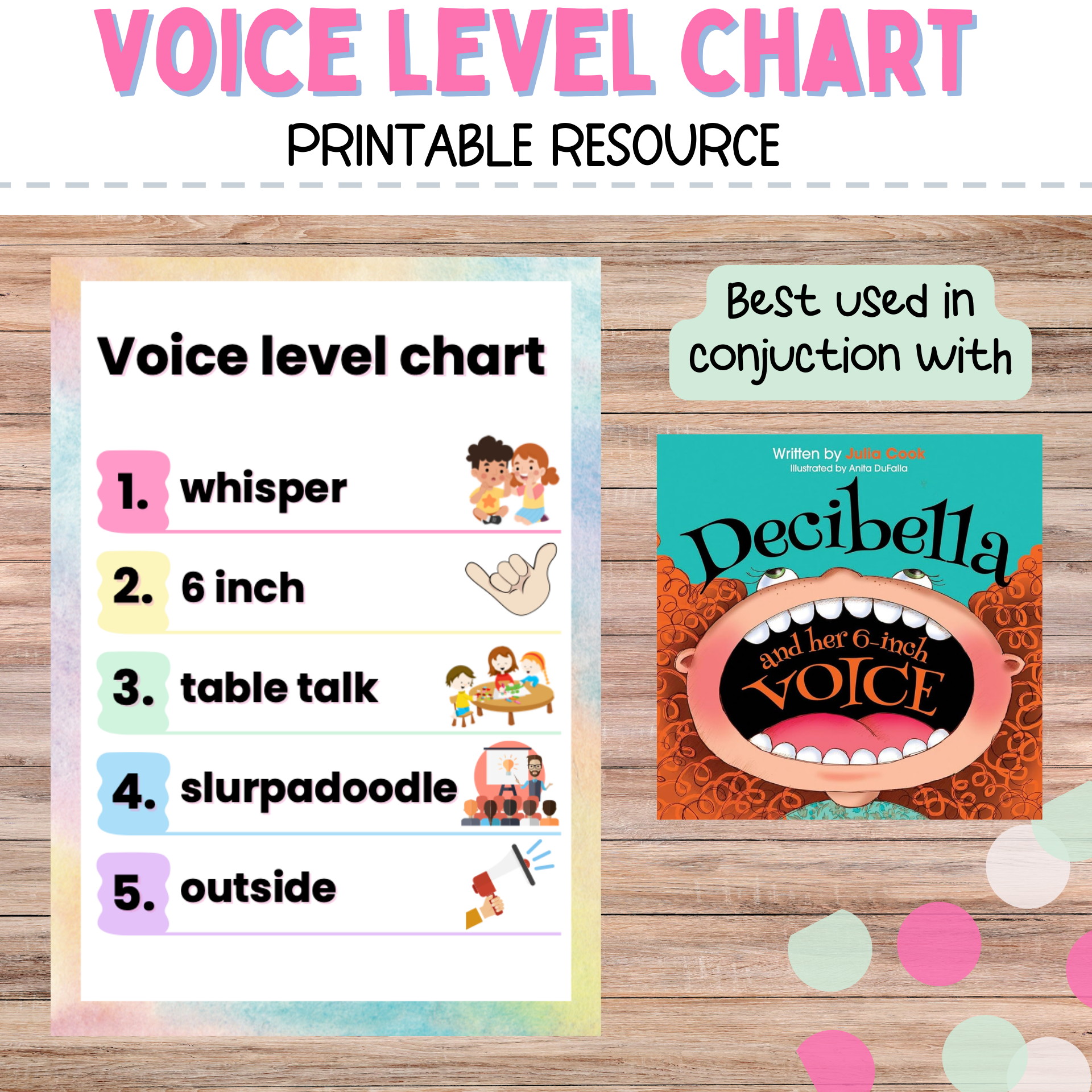 Voice Level Chart Teacher Stickers