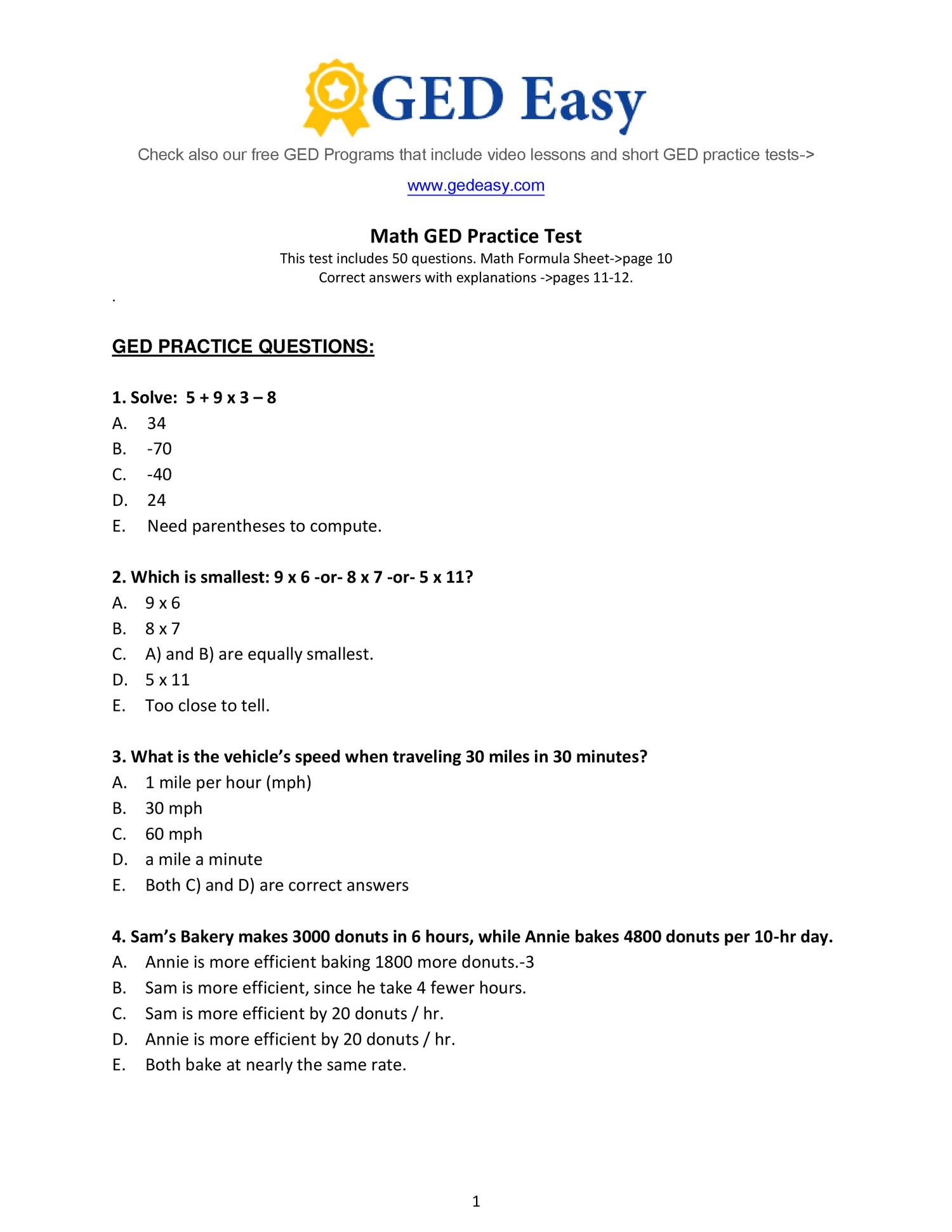 Week 15 Homework Adv Math Printable ged math practice test2 DO THE ODD NUMBERS pdf DocDroid