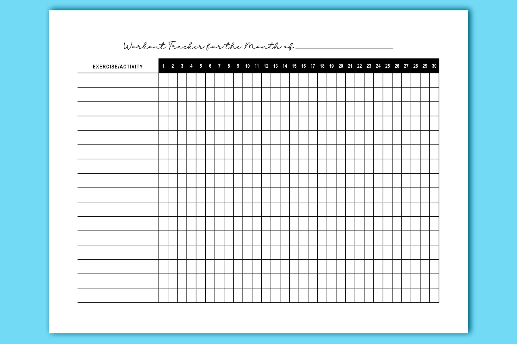 Weekly free printable workout log sheets example2 Mom Envy Weekly free printable workout log sheets example2 Mom Envy