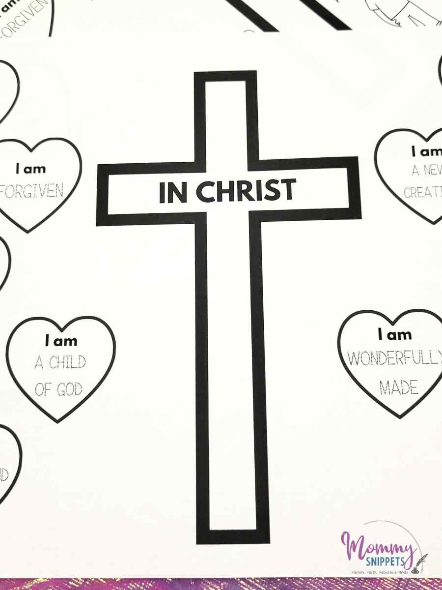 Who I Am In Christ Printable Free Who I Am In Christ Worksheet