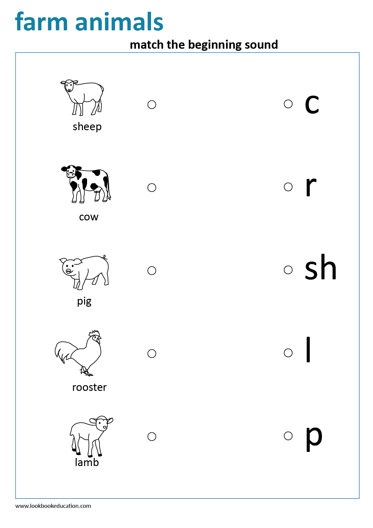 Printable Animal Sounds Worksheets For Kindergarten