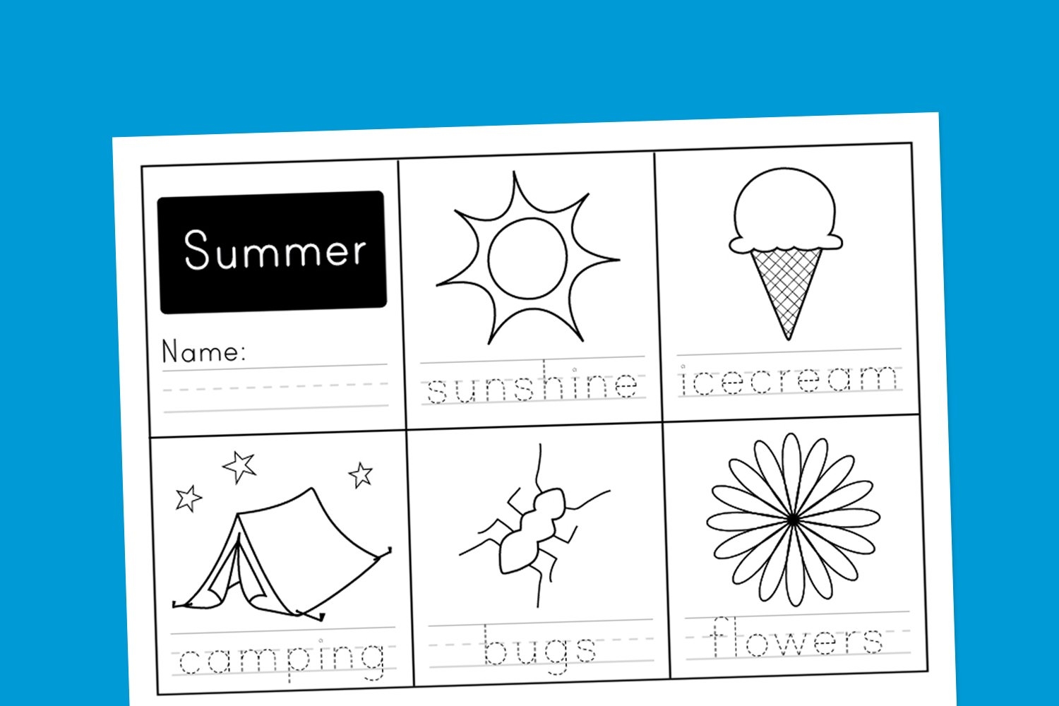 Free Printable Summer Worksheets For Kindergarten