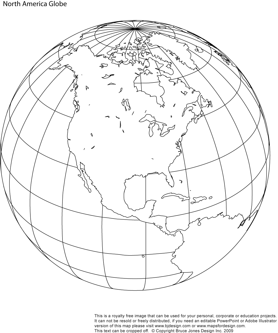 Printable Global Map Printable Global Map