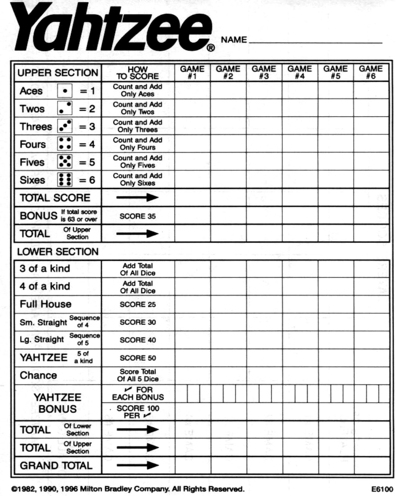 Yahtzee Score Card Download Print Free Yahtzee Score Sheets Yahtzee Score Card Download Print Free Yahtzee Score Sheets